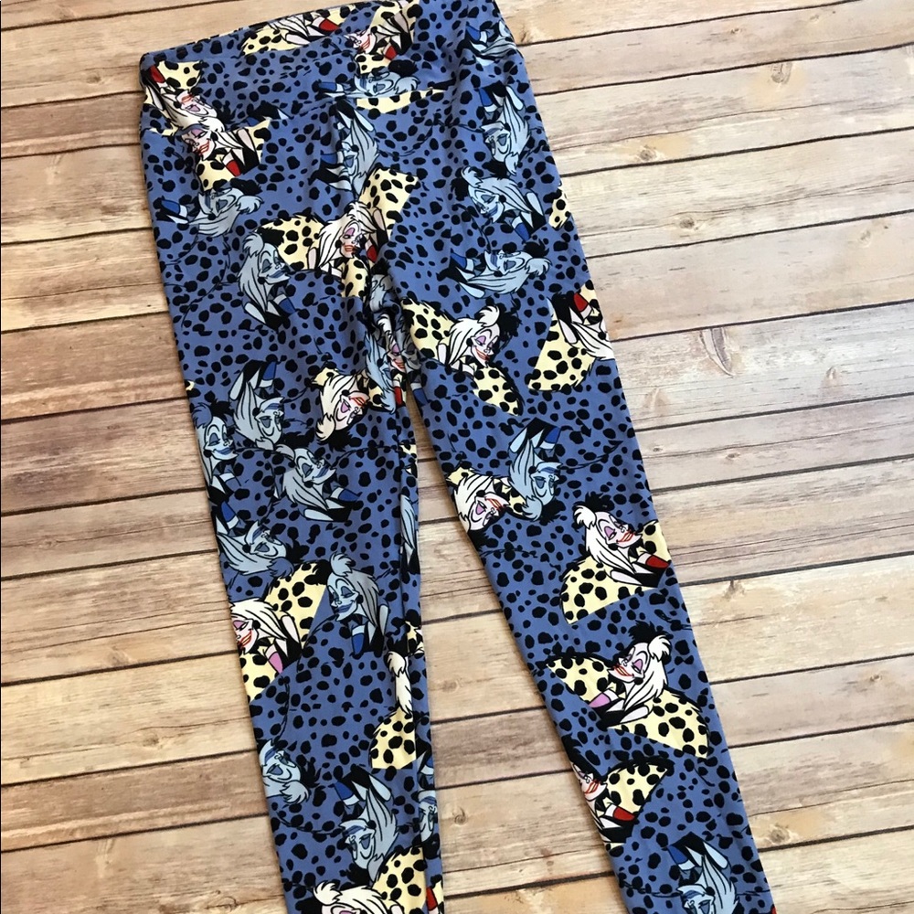 LuLaRoe Disney Leggings One Size Cruella Deville